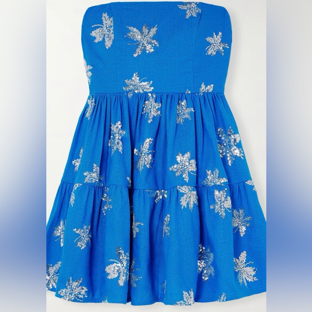 Beautiful blue mini dress, perfect condition, so cute for formals & functions
